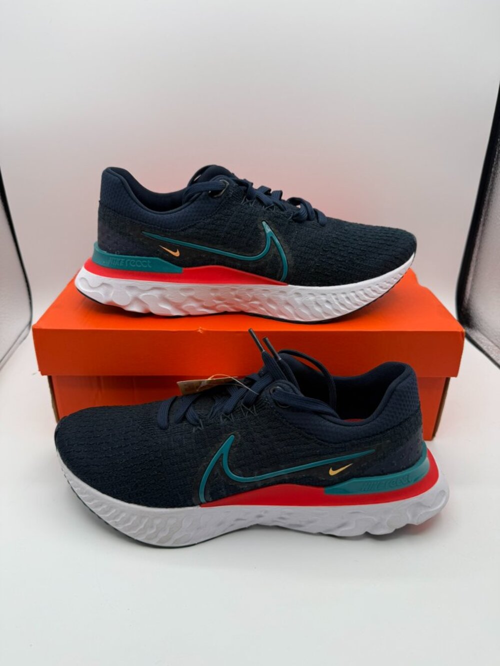 NIKE REACT INFINITY RUN FK 3 Size 8.5 Men (DH5392-401) Shoes Obsidian New w/Box